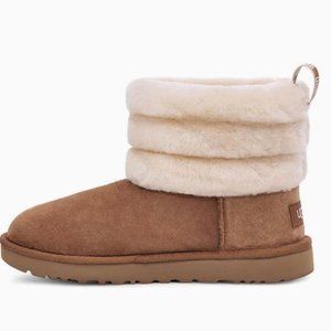 UGG Classic Mini Fluff Quilted Boot 'Chestnut Brown'